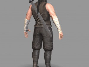 ninja warrior Model 3D
