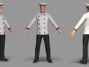 요리사 3D 모델
