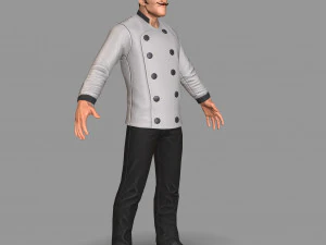 요리사 3D 모델
