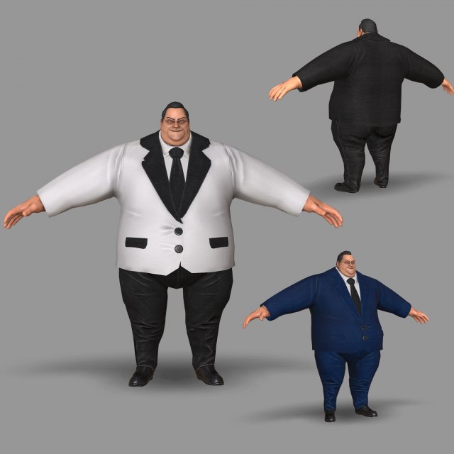 boss Model 3D .c4d .max .obj .3ds .fbx .stl .blend 