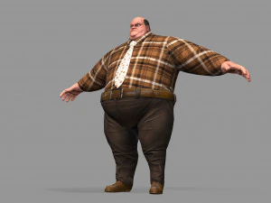 fat man 3D Model