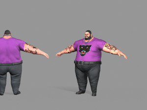 fat thug Modello 3D