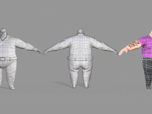 fat thug Modello 3D