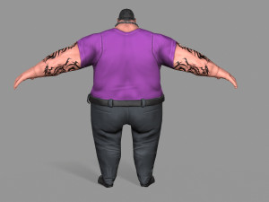 fat thug Modello 3D