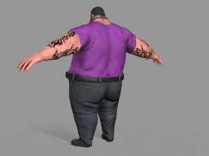 fat thug Modello 3D