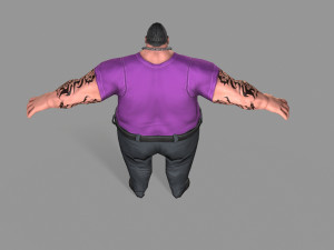 fat thug Modello 3D