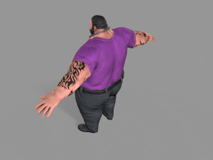 fat thug Modello 3D