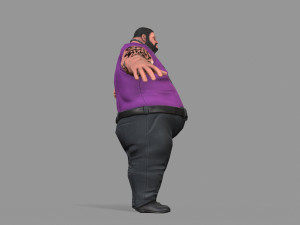 fat thug Modello 3D