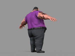 fat thug Modello 3D