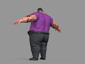 fat thug Modello 3D