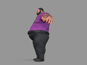 fat thug Modello 3D