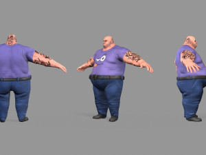 fat gangster Modelo 3D