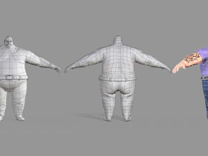 fat gangster 3D Model