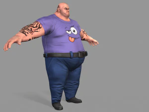 fat gangster 3D Model