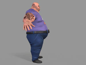fat gangster 3D Model