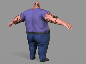 fat gangster Modelo 3D