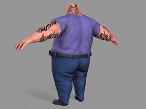 fat gangster Modelo 3D
