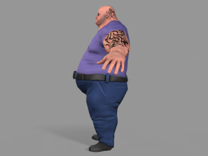 fat gangster Modelo 3D