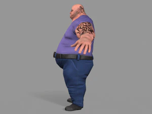 fat gangster 3D Model