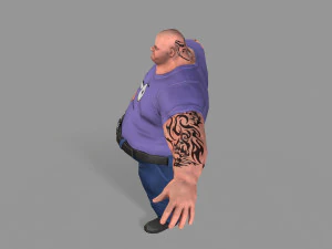 fat gangster 3D Model