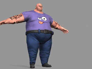 fat gangster 3D Model