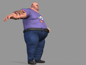 fat gangster 3D Model