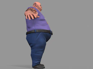 fat gangster 3D Model