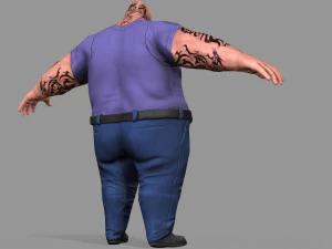 fat gangster 3D Model