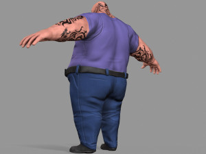 fat gangster Modelo 3D