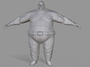 fat gangster Modelo 3D