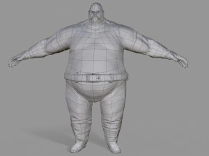 fat gangster 3D Model