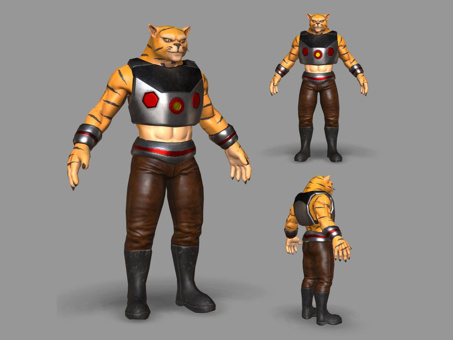 gemuteerde kat 3D Model .c4d .max .obj .3ds .fbx .stl .blend 