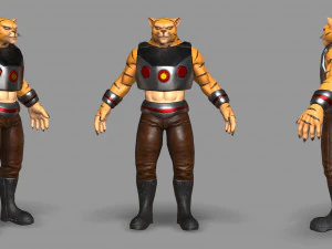 gemuteerde kat 3D Model