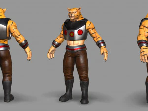 gemuteerde kat 3D Model