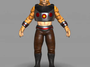 gemuteerde kat 3D Model