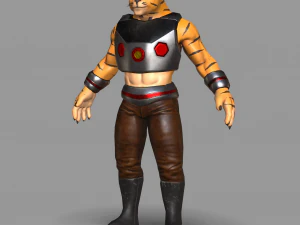 gemuteerde kat 3D Model