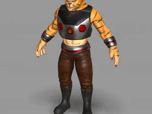 gemuteerde kat 3D Model