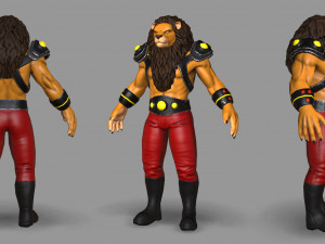 mutant lion Modello 3D