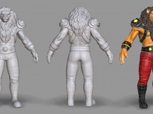 mutant lion Modello 3D
