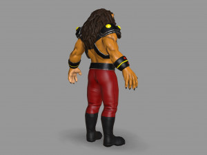 mutant lion Modello 3D