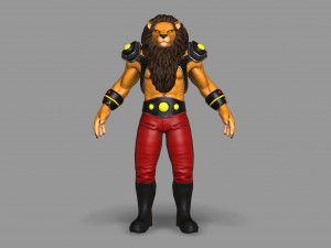 mutant lion Modello 3D