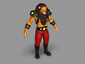 mutant lion Modello 3D