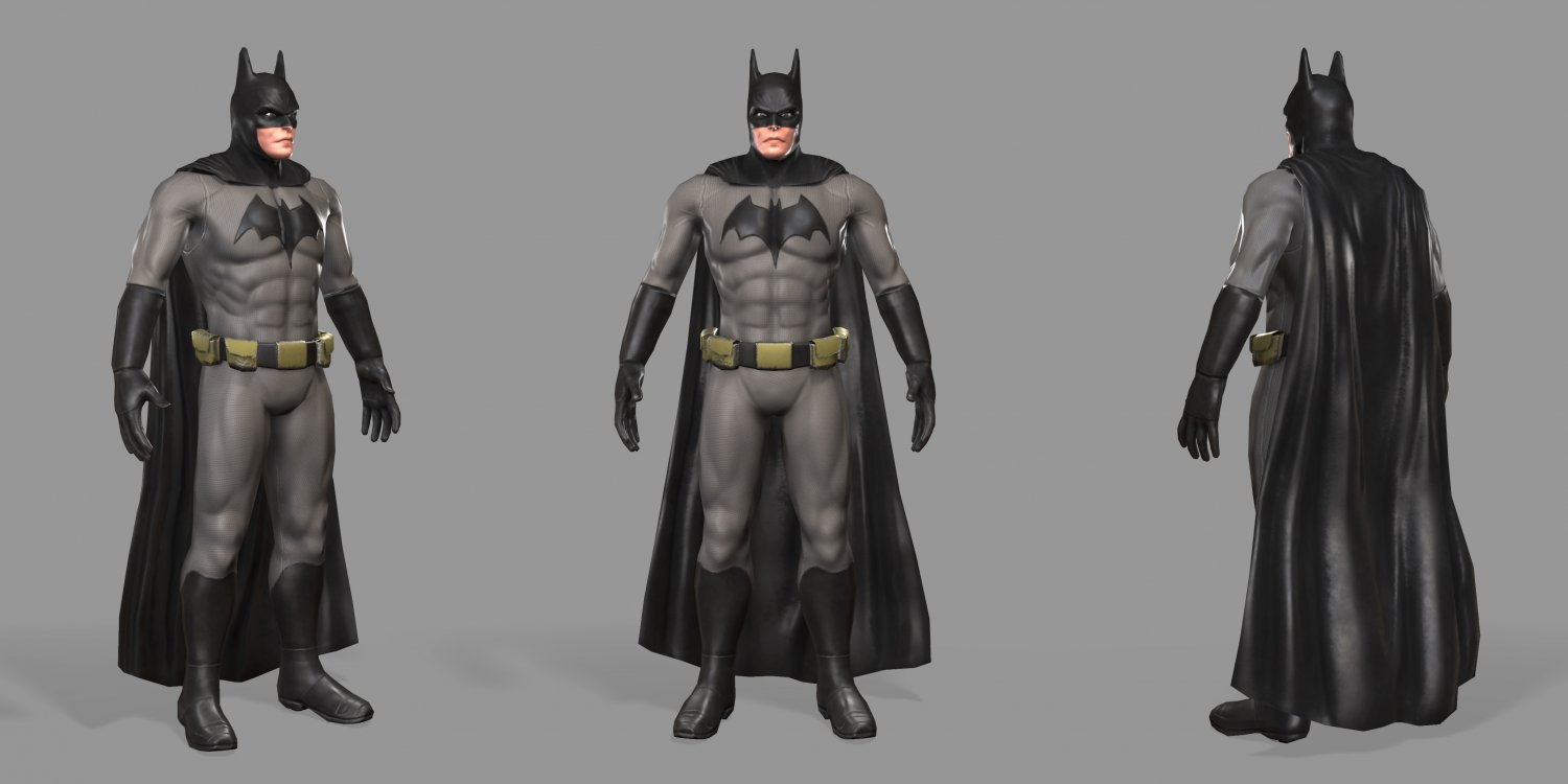 batman 3D Model in Fantasy 3DExport