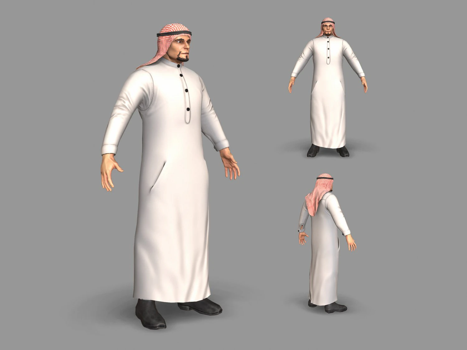 arab 3D Model .c4d .max .obj .3ds .fbx .stl .blend 