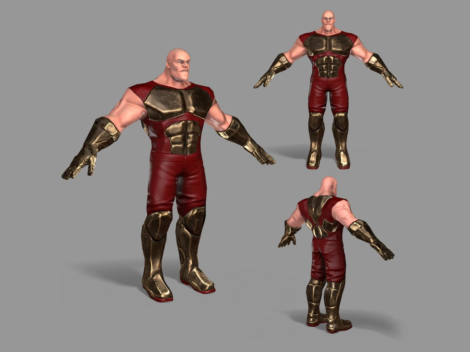 superhero 3D Model .c4d .max .obj .3ds .fbx .stl .blend 