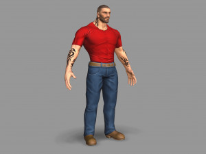 gangster Modelo 3D