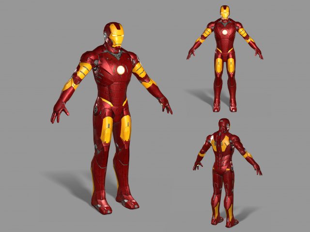 ironman Modèle 3D .c4d .max .obj .3ds .fbx .stl .blend 