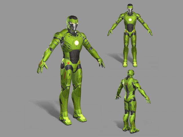 sci-fi character 3D 模型 .c4d .max .obj .3ds .fbx .stl .blend 