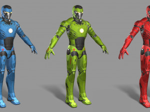 sci-fi character 3D 模型