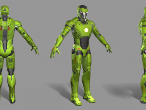sci-fi character 3D 模型